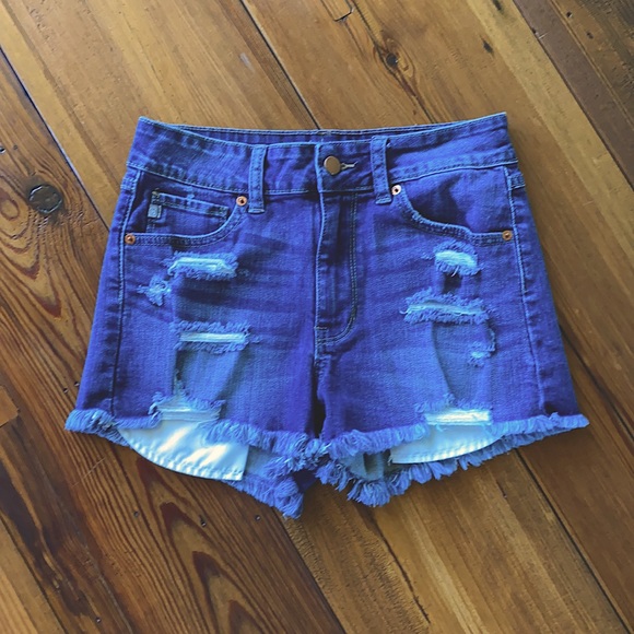 Just USA High Rise Distressed Cutoff Shorts - NWOT - Picture 2 of 5
